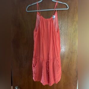 Old Navy Romper Orange and White